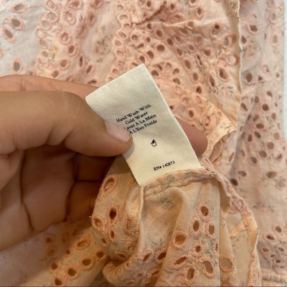 NWT LoveShackFancy Kim Top in Pink Parfait L - Picture 9 of 12